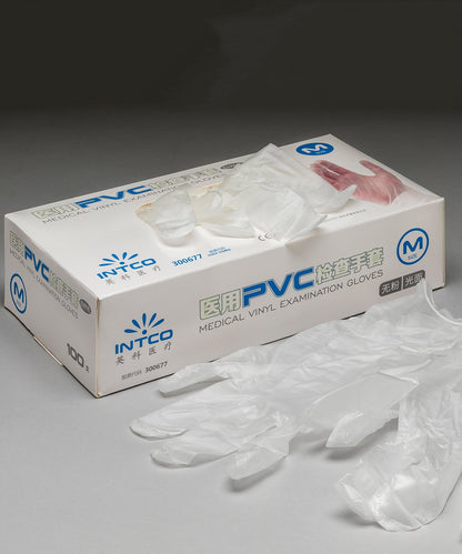 COOZO-PROTECTIVE CLEAR VINYL GLOVES 100PK