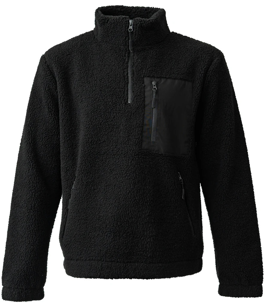 Ravine RV301 Unisex 1/4 Zip Borg Fleece - COOZO
