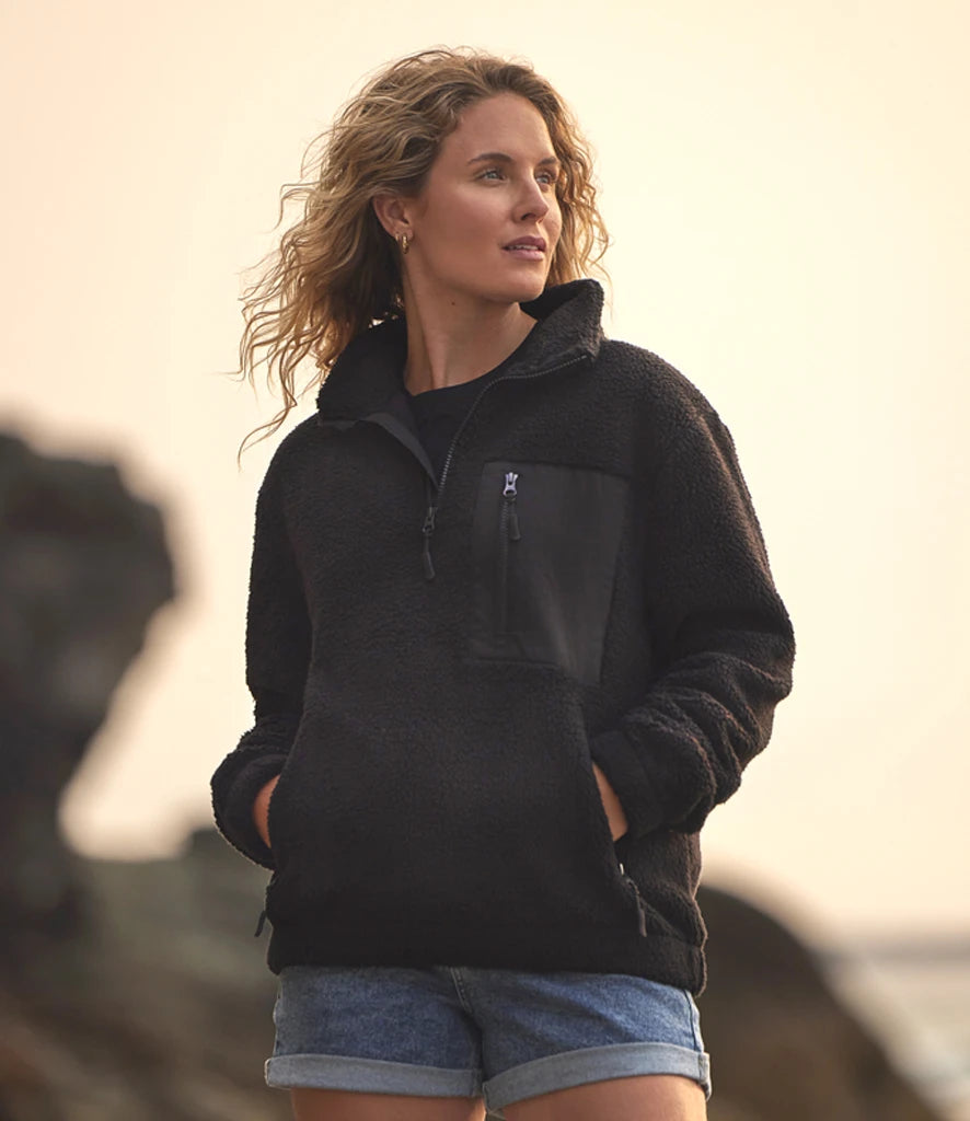 COOZO-Ravine Unisex 1/4 Zip Borg Fleece