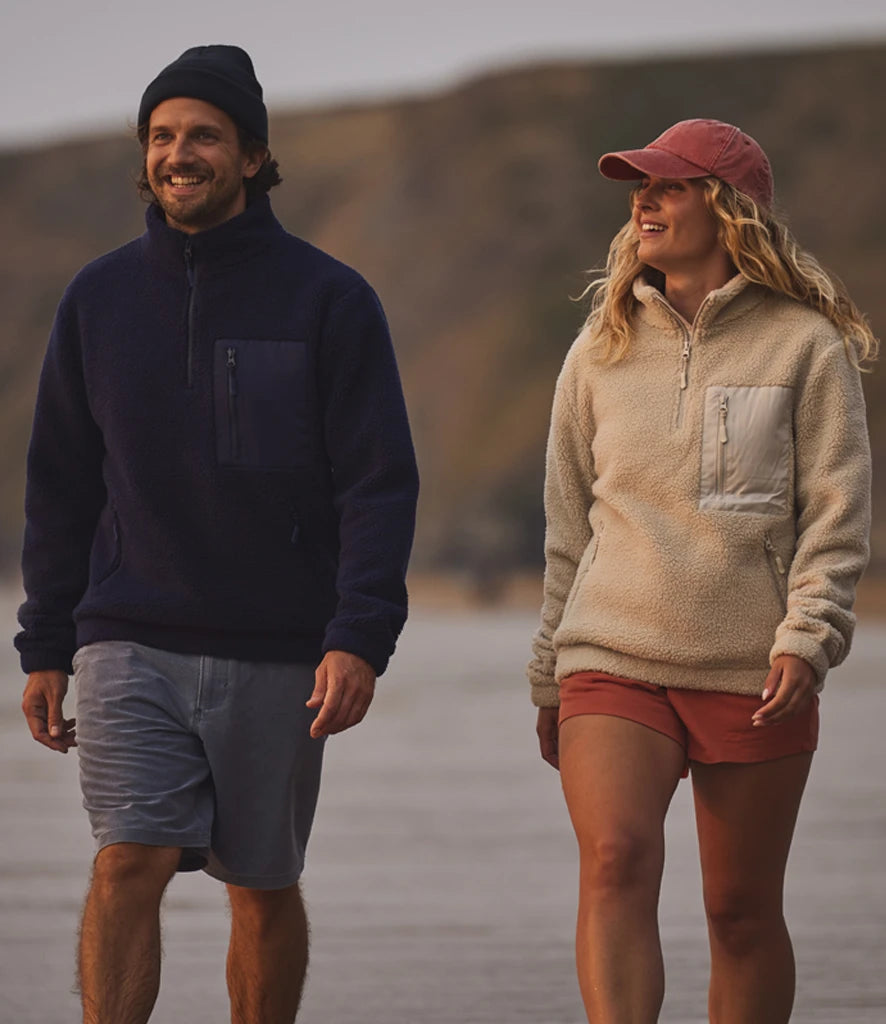 COOZO-Ravine Unisex 1/4 Zip Borg Fleece