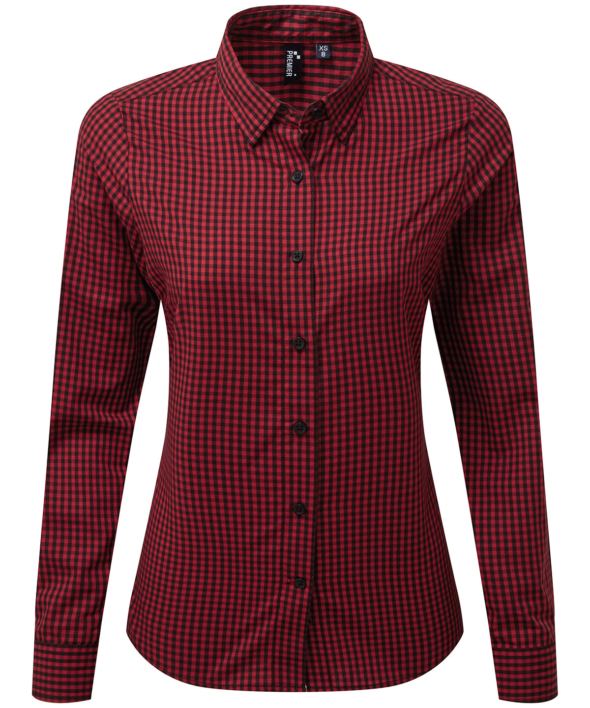 Premier PR352 Women's Maxton check long sleeve shirt - COOZO