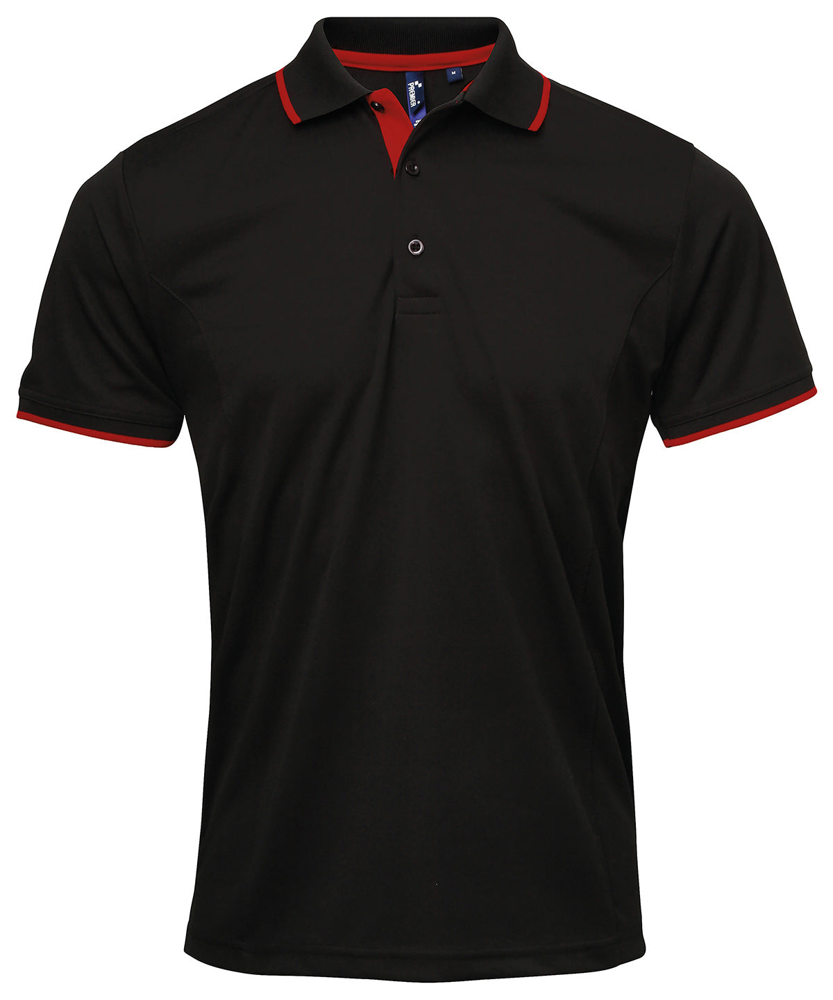 Premier PR618 Contrast Coolchecker Piqu Polo Shirt - COOZO