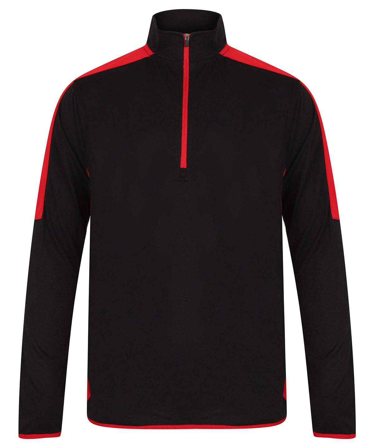 Finden and Hales LV571 Contrast Zip Neck Midlayer Top - COOZO