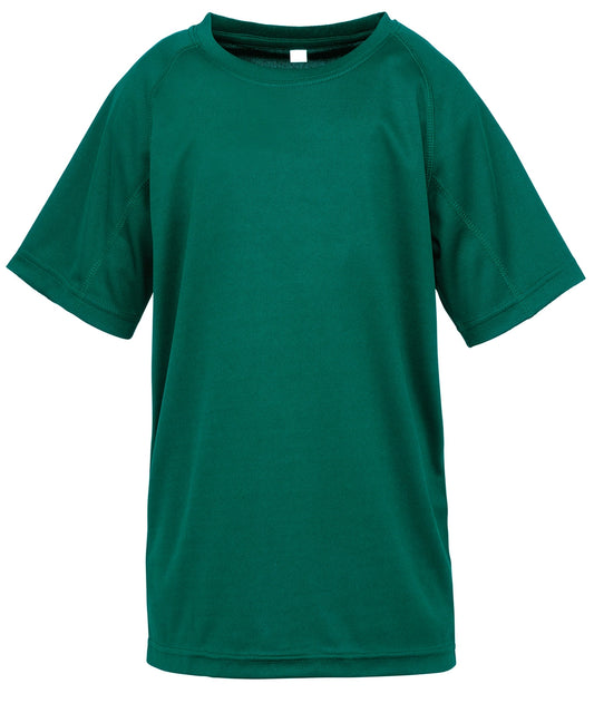 Spiro S287J Breathable quick drying Junior Performance Aircool Tee 100% textured polyester Comfort fit - COOZO