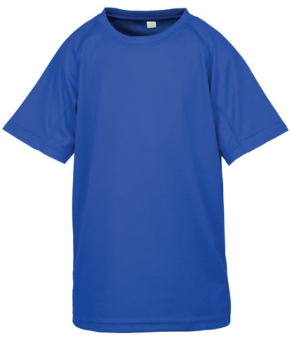 Spiro S287J Breathable quick drying Junior Performance Aircool Tee 100% textured polyester Comfort fit - COOZO