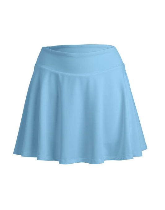 Spiro S797F Ladies Fitness Skort Classic women's high waist flared skirt with integrated shorts for tennis and all court sports - COOZO