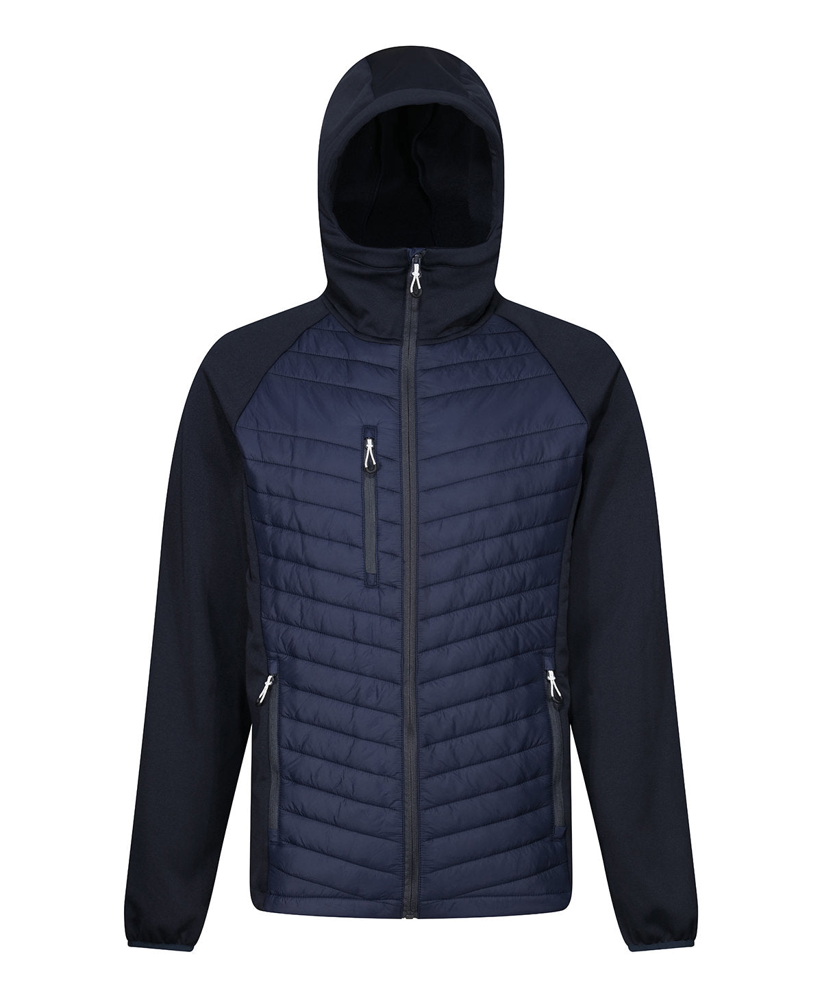 Regatta TRA549 Navigate Hybrid Hooded Showerproof and windproof Jacket - COOZO