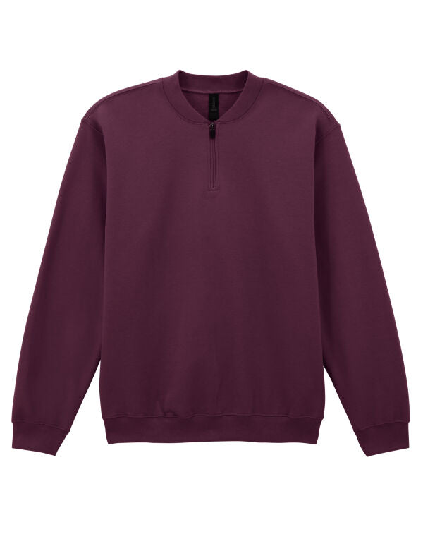 Gildan SF008 Softstyle Midweight 1/4 Zip Sweatshirt - COOZO