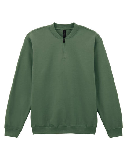 Gildan SF008 Softstyle Midweight 1/4 Zip Sweatshirt - COOZO