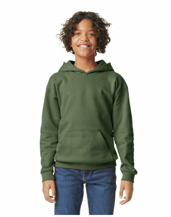 Gildan SF500B Softstyle Midweight Fleece Youth Hoodie - COOZO