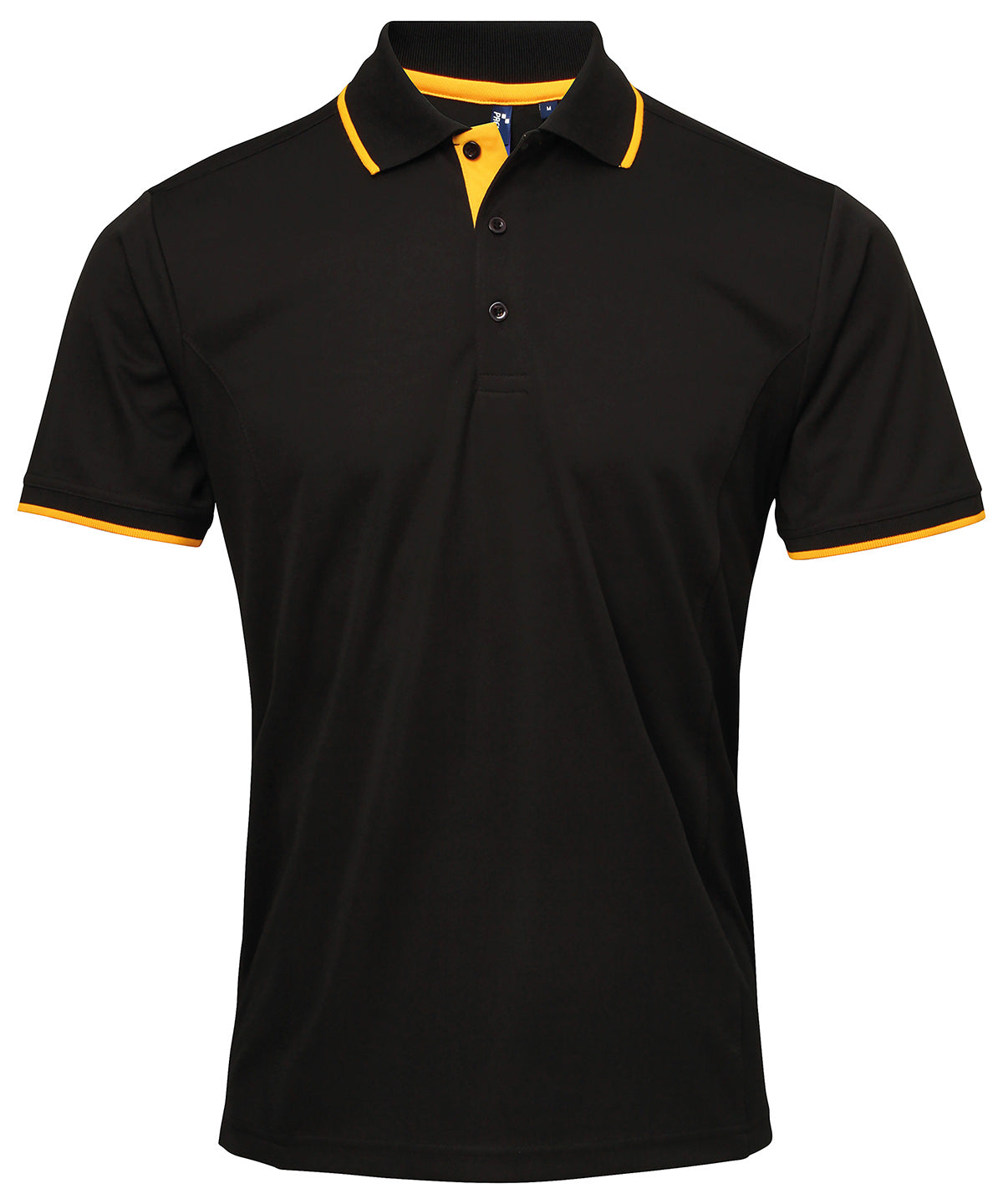 Premier PR618 Contrast Coolchecker Piqu Polo Shirt - COOZO