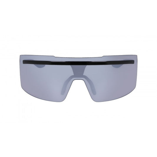 NIKE NKNIKE38 SUNGLASSES ECHO SHIELD BLACK/SILVER FLASH - COOZO