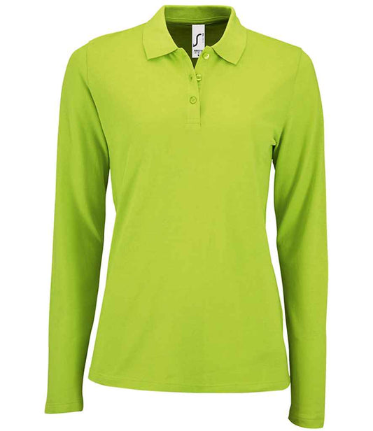 SOL'S Ladies Perfect Long Sleeve Piqu¡§| Polo Shirt - COOZO