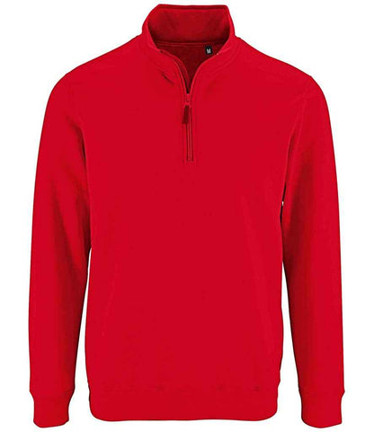 SOL'S Stan Contrast Zip Neck Sweatshirt SOL02088 - COOZO