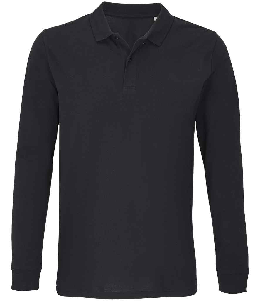 SOL'S SOL04241 Unisex Planet Long Sleeve Piqu Polo Shirt - COOZO