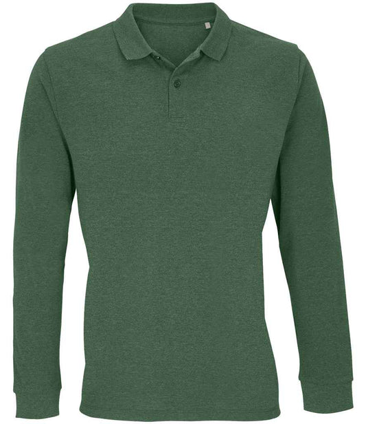 SOL'S SOL04241 Unisex Planet Long Sleeve Piqu Polo Shirt - COOZO