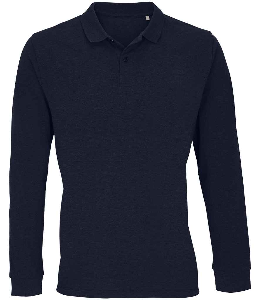 SOL'S SOL04241 Unisex Planet Long Sleeve Piqu Polo Shirt - COOZO