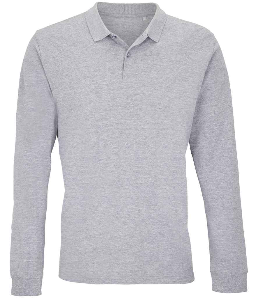 SOL'S SOL04241 Unisex Planet Long Sleeve Piqu Polo Shirt - COOZO