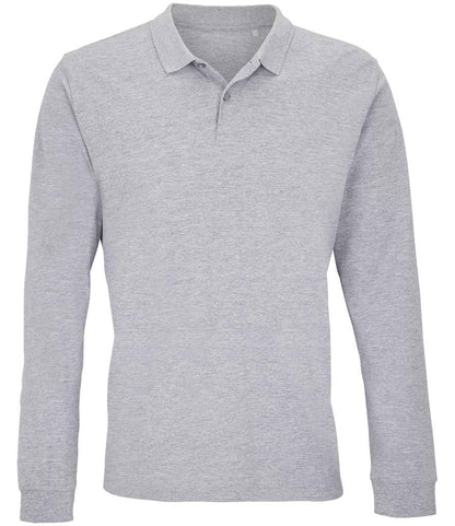 SOL'S SOL04241 Unisex Planet Long Sleeve Piqu Polo Shirt - COOZO