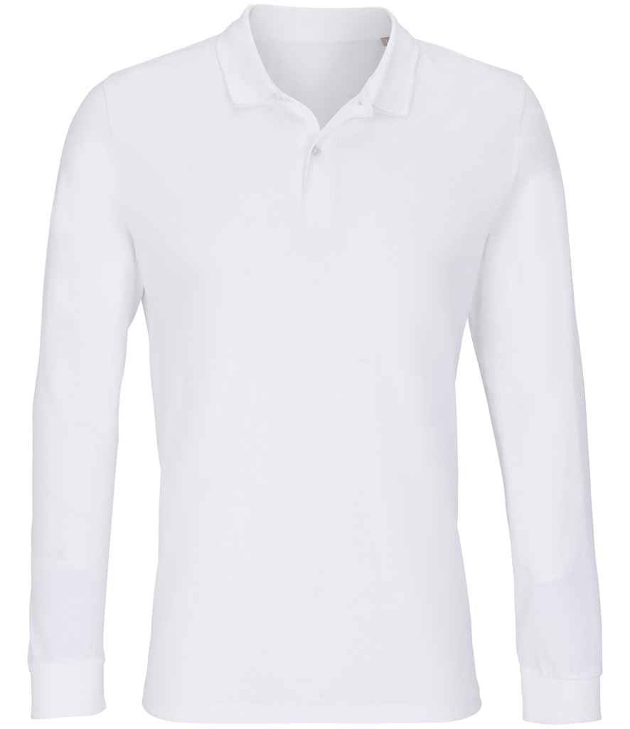 SOL'S SOL04241 Unisex Planet Long Sleeve Piqu Polo Shirt - COOZO
