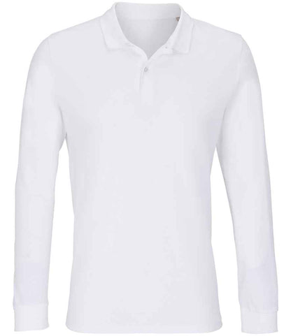 SOL'S SOL04241 Unisex Planet Long Sleeve Piqu Polo Shirt - COOZO