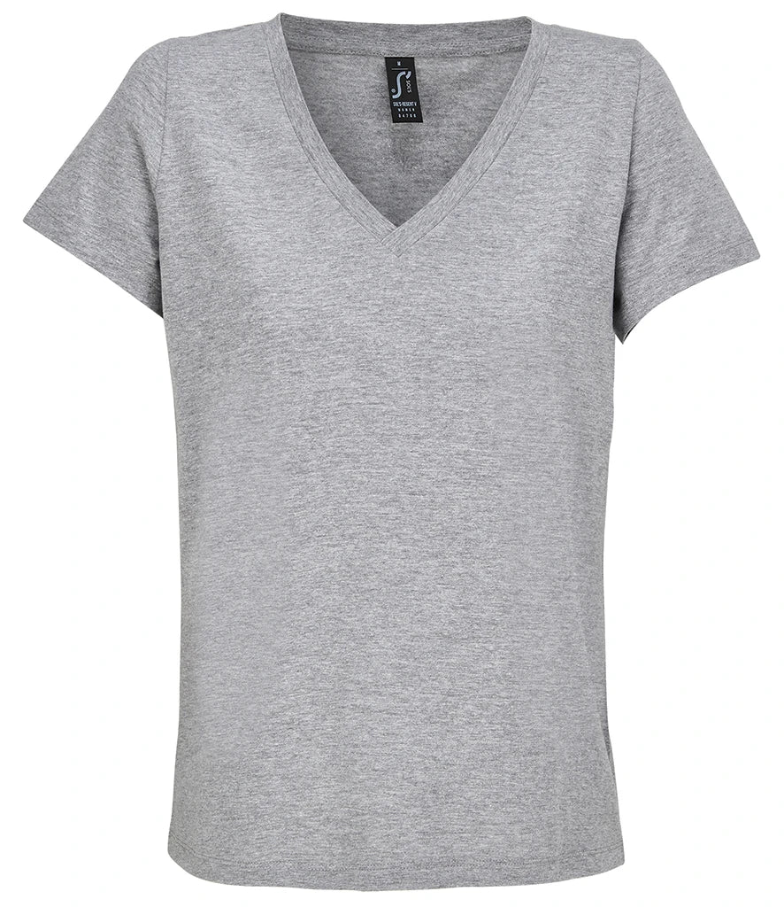 SOLS SOL04766 Ladies Regent V Neck T-Shirt - COOZO