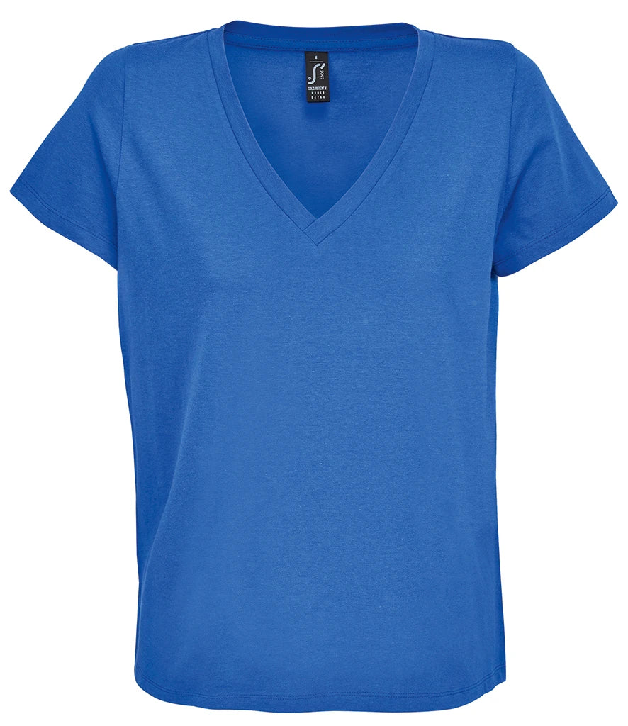SOLS SOL04766 Ladies Regent V Neck T-Shirt - COOZO