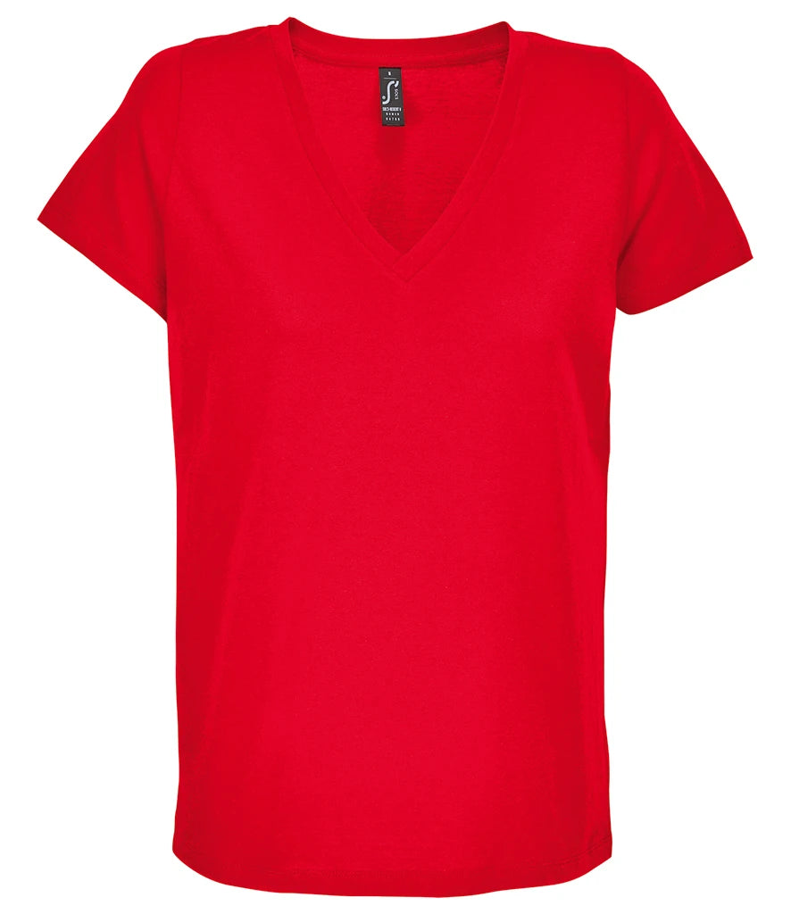 SOLS SOL04766 Ladies Regent V Neck T-Shirt - COOZO
