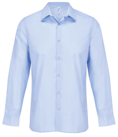 SOLS SOL04770 Bailey Long Sleeve Poplin Shirt - COOZO