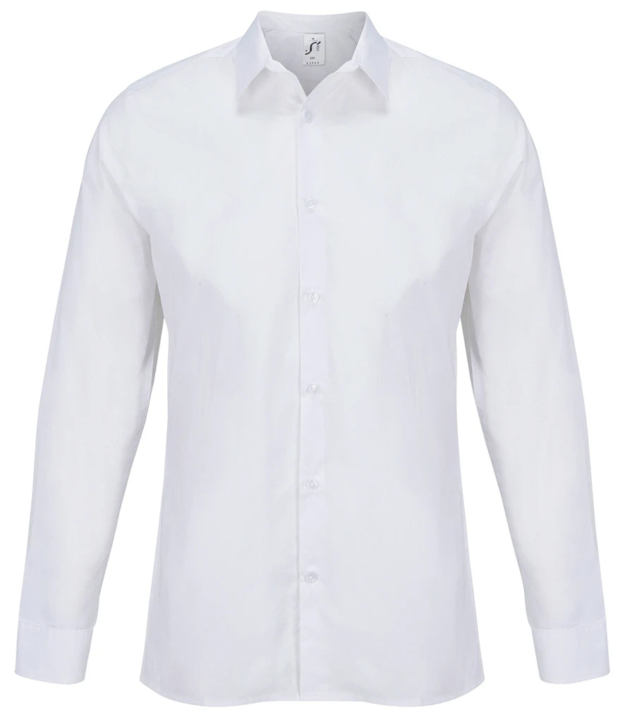 SOLS SOL04770 Bailey Long Sleeve Poplin Shirt - COOZO