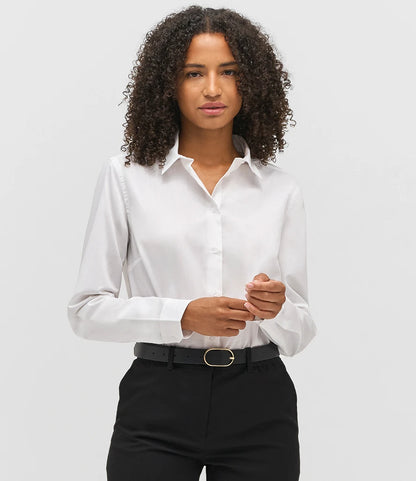 COOZO-SOL'S Ladies Bailey Long Sleeve Poplin Shirt