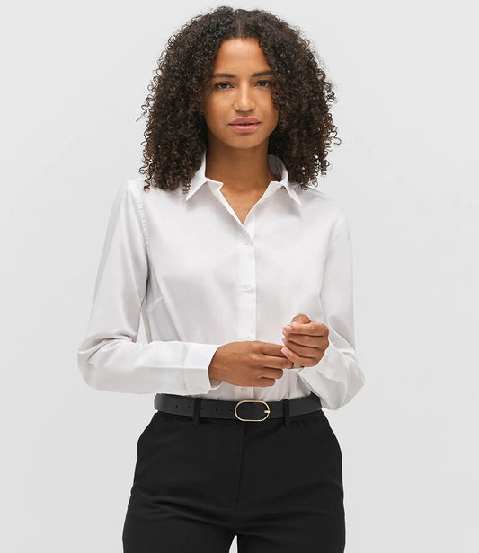 COOZO-SOL'S Ladies Bailey Long Sleeve Poplin Shirt