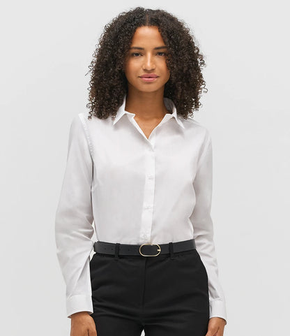 COOZO-SOL'S Ladies Bailey Long Sleeve Poplin Shirt