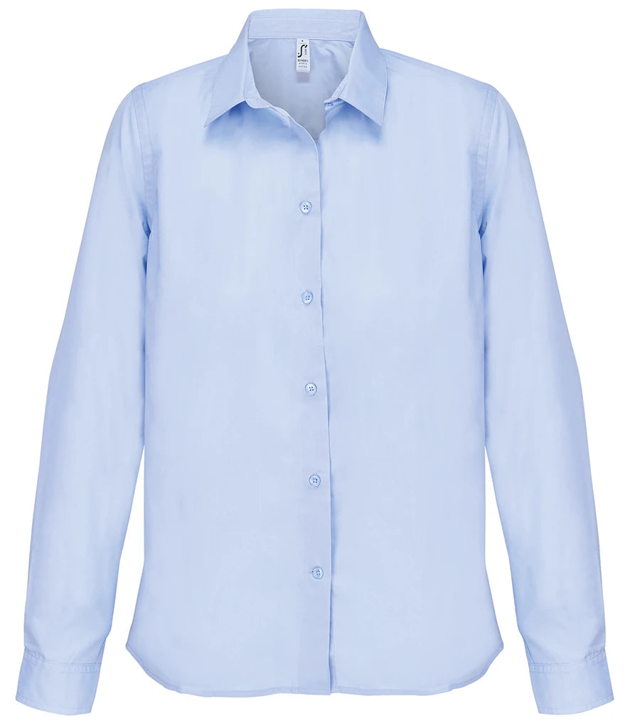 SOLS SOL04771 Ladies Bailey Long Sleeve Poplin Shirt - COOZO