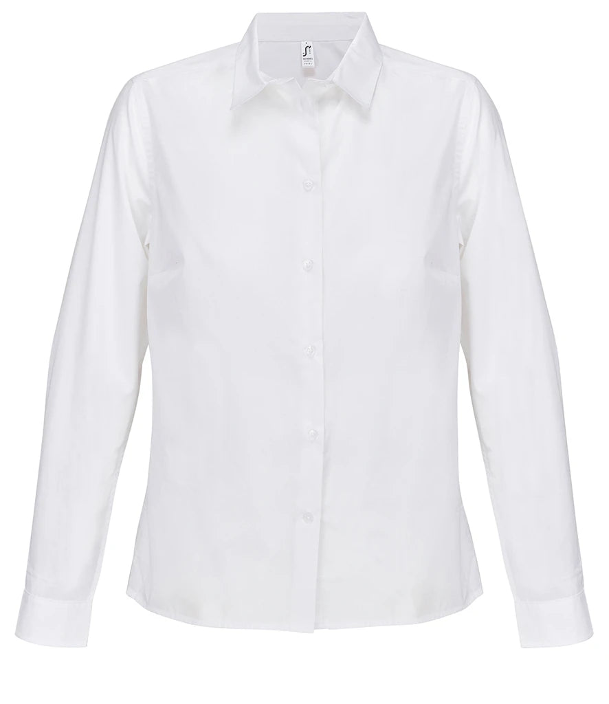 SOLS SOL04771 Ladies Bailey Long Sleeve Poplin Shirt - COOZO