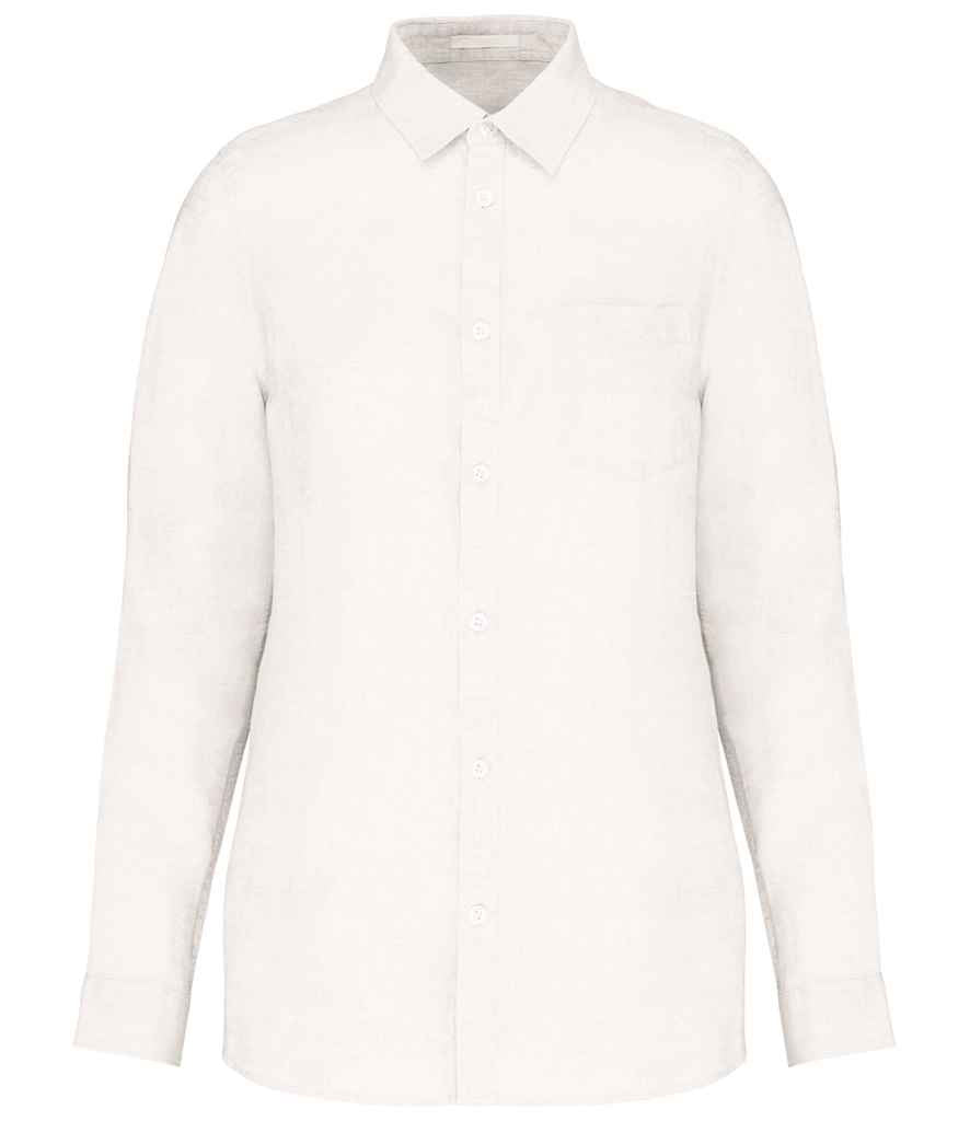 Spasso SP505 Ladies Long Sleeve Linen Shirt - COOZO