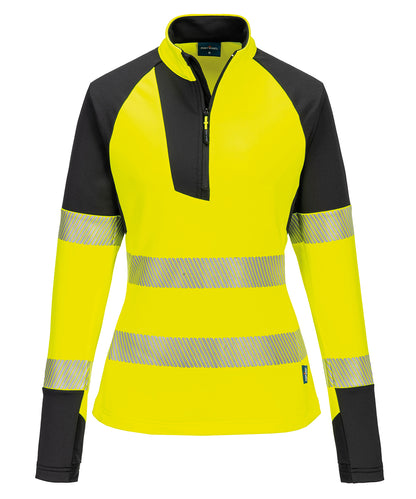 Portwest T173 Women Pw3 Hi-Vis ?-Zip Sweatshirt