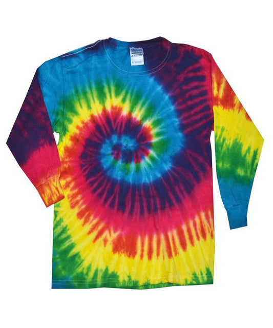 Colortone TD15M Long sleeve tie-dye T-Shirt - COOZO