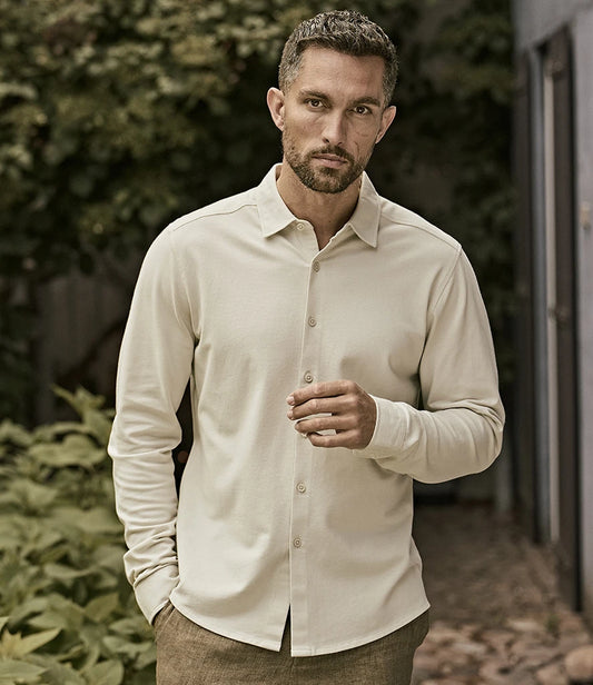 COOZO-Tee Jays Luxury Organic Stretch Long Sleeve Shirt