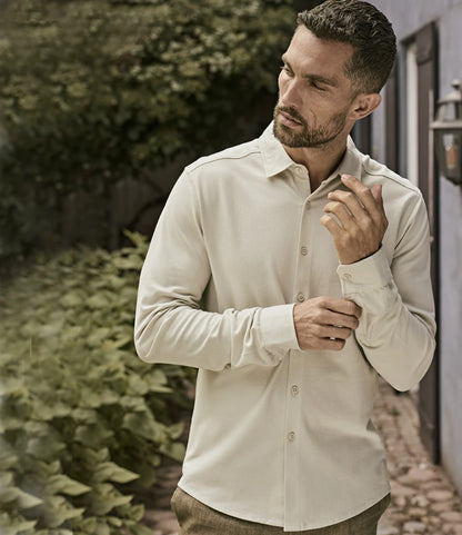 COOZO-Tee Jays Luxury Organic Stretch Long Sleeve Shirt