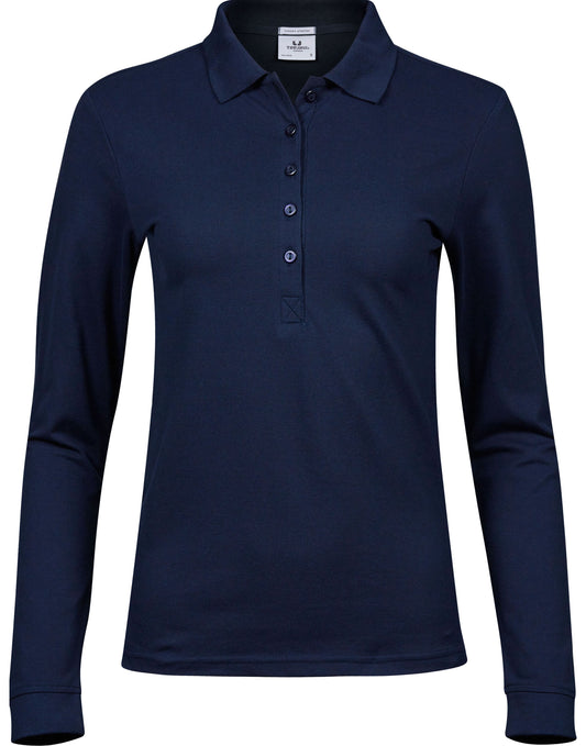Ladies' Luxury Stretch Long Sleeve Polo - COOZO