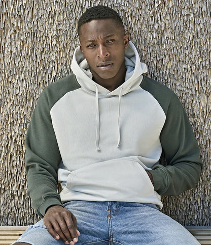 COOZO-Tee Jays Unlabeled Two-Tone Hooded Sweatshirt