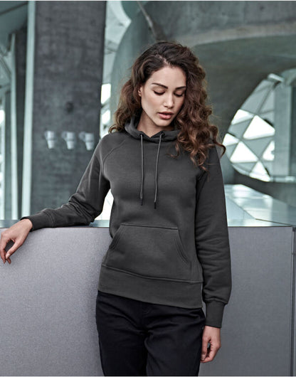 Tee Jays Ladies Raglan Hooded Sweatshirt - COOZO