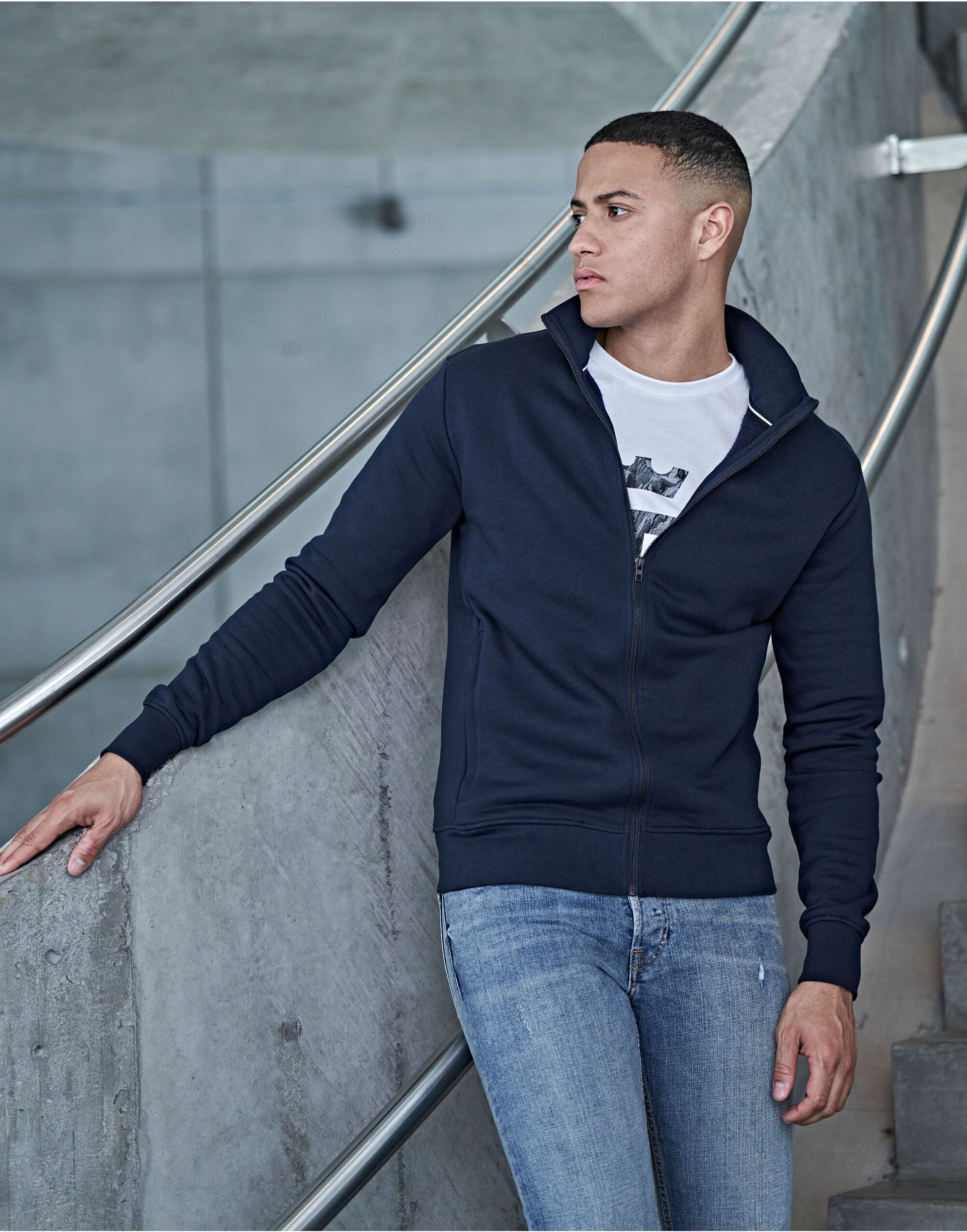 Tee Jays Full Zip Sweat Jacket - COOZO