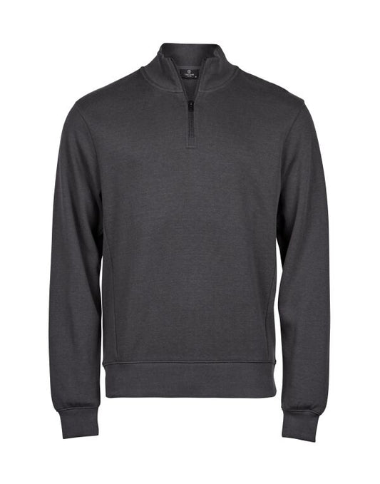 Tee Jays TJ5506 Ribbed Interlock Half Zip - COOZO