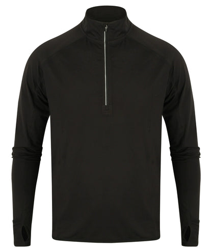 Tombo TL562 Long Sleeve Zip Neck Performance Top - COOZO