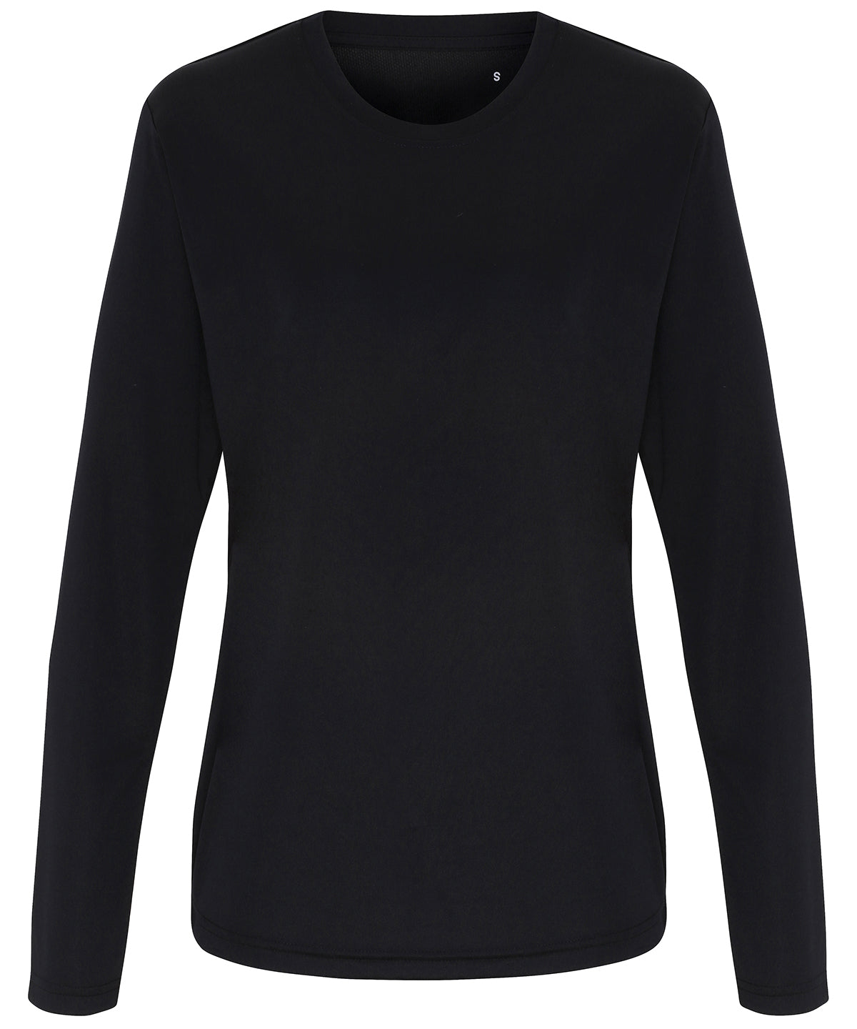 TriDri? TR060 Crew neck Women's Long Sleeve Performance Wicking fabric T-Shirt 100% Polyester - COOZO