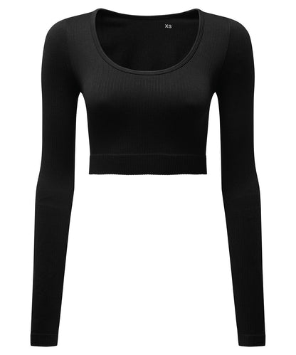 TriDri® TR224 Women ribbed seamless '3D Fit' crop top/long sleeve shirt - COOZO