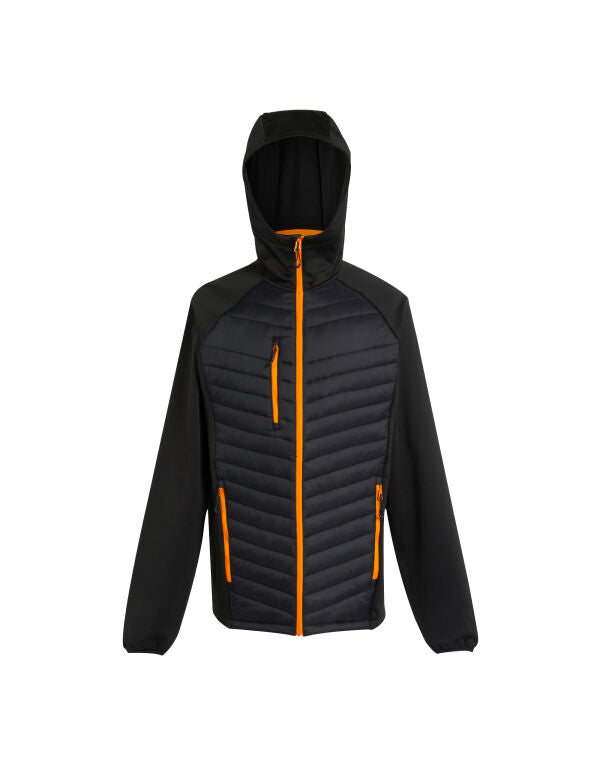 Regatta TRA549 Navigate Hybrid Hooded Showerproof and windproof Jacket - COOZO