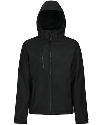 Regatta TRA701 Venturer 3-layer hooded softshell waterproof wind resistant and breathable jacket - COOZO